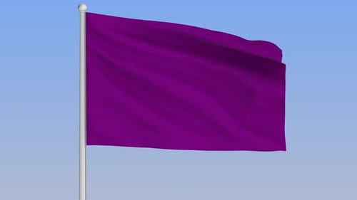 Schleife mit lila Flagge