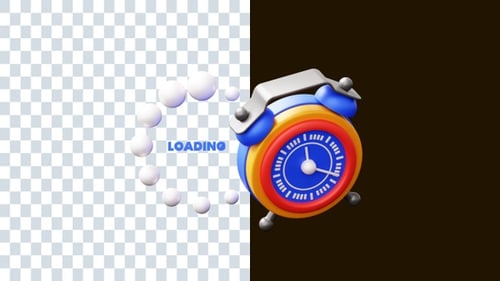 Loading Time 3D Animations | Alpha Channel