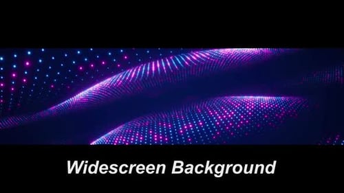 Abstract Flowing Particle Widescreen Background Loop