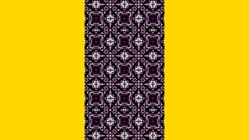 Vertical Colorful Abstract Modern Kaleidoscope Background Loop V3