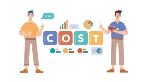 Flat Design Corporate Infographic with Animated Text Reveal
