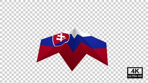 Paper Airplane Of Slovakia Flag