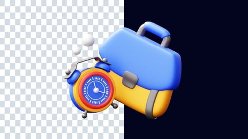 Work Time 3D Animations | Alpha Channel