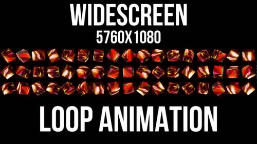 Widescreen Abstract Cubs Loop