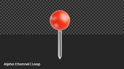 3D Location Pin Animation | Alpha Loop