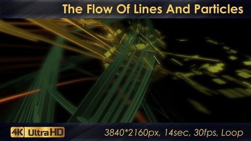 Le flux de lignes et de particules