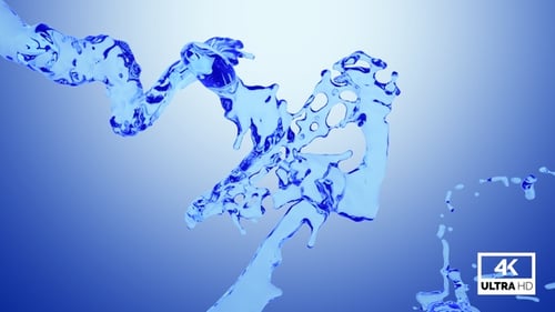 Blue Water Splash V7