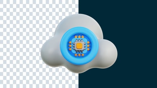 Animações 3D de armazenamento em nuvem | Alpha Channel