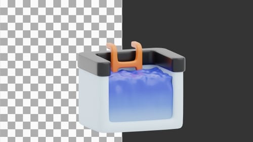 3D Animation of Outdoor Swimming Pool | Alpha Channel