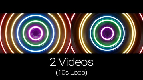 Packung mit vibrierendem, farbenfrohem Sound-Visualizer