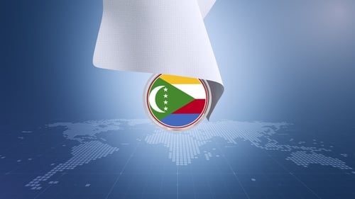 Cloth Comoros Flagge Reveal