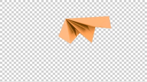 Origami Paper Airplane Flying and Folding Transition