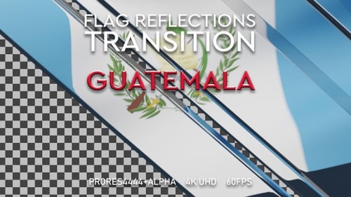 Flagge von Guatemala Übergang | UHD | 60fps