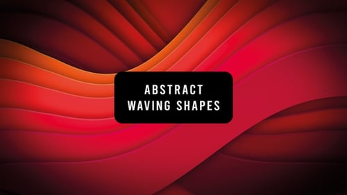 Abstract Waving Shapes On Red Gradients