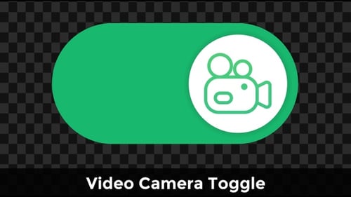 Alternar câmera de vídeo — Ícone de interface de usuário ativado/desativado do acesso à gravação