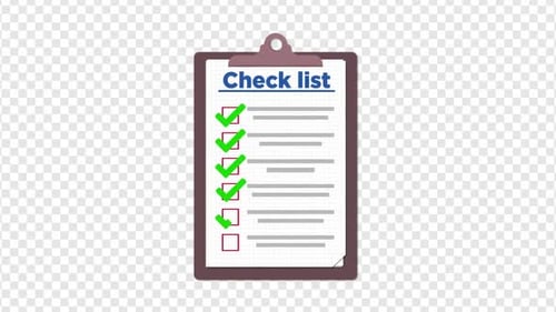 To Do List with Checkmarks Animation