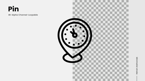 pin line icon animation