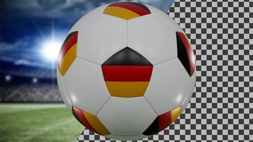 Bola giratória de futebol Alemanha | UHD | 60fps