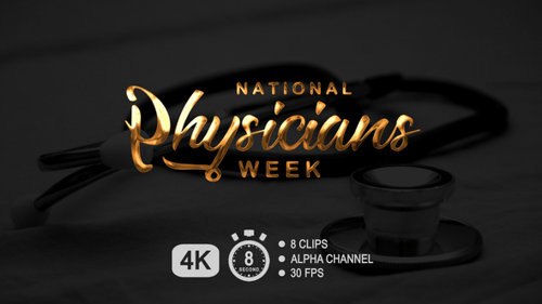 National Physicians Week Text Animation