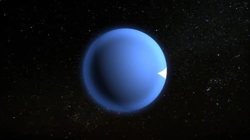 Modern Glowing Blue Planet with Star Reveal