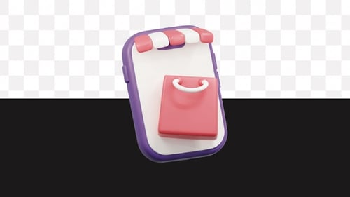 3D Online Shop Animation