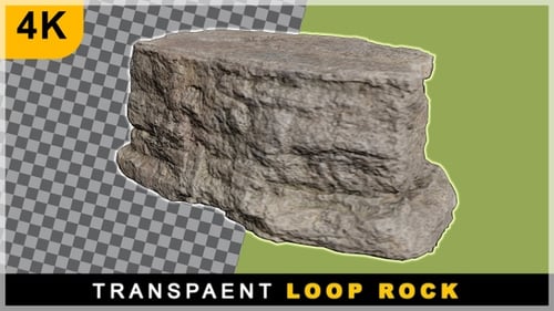 360 Rotating Loop Rock On Transparent Background