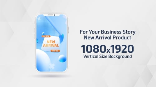 Abstract Fluid Shapes New Arrival Vertical Promotion Graphic