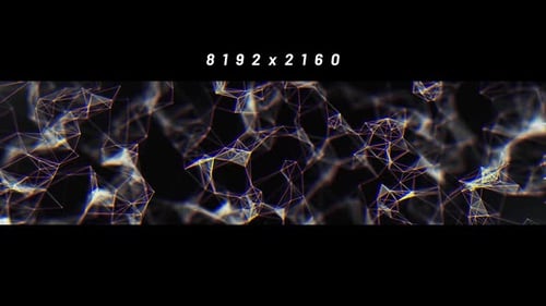 Dark Plexus Particles Widescreen