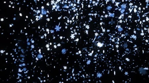 Falling Snowflakes Loop Animation for Winter Holidays