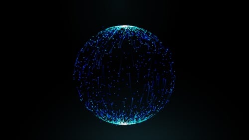 Blue Particle Globe Network V2