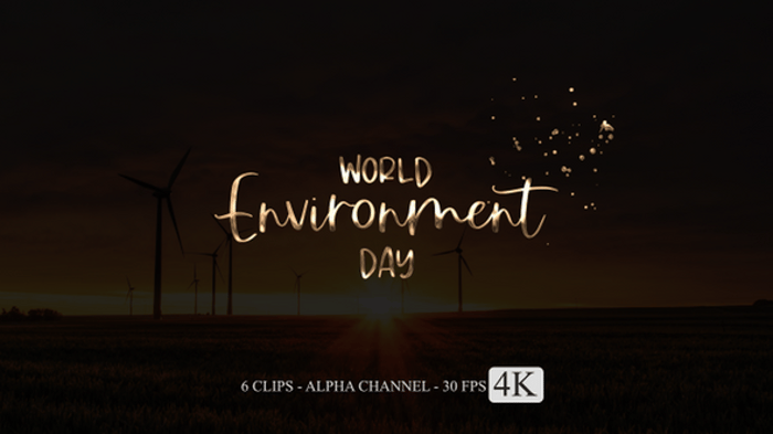 World Environment Day Animation Text, Backgrounds Motion Graphics ft ...