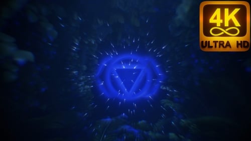 Indigo Third eye Chakra high tempo 4k spiritual animation trippy 3d background texture Ajna vj loop