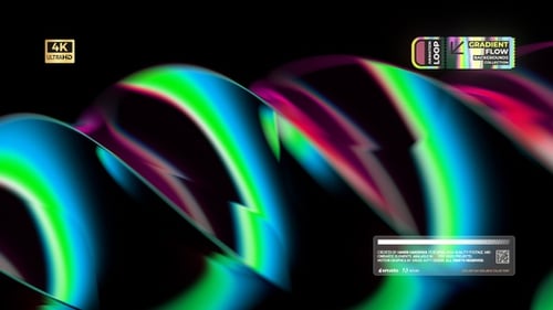 Aurora Waves Gradient Loop Background