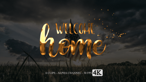 Welcome Home Animation Text