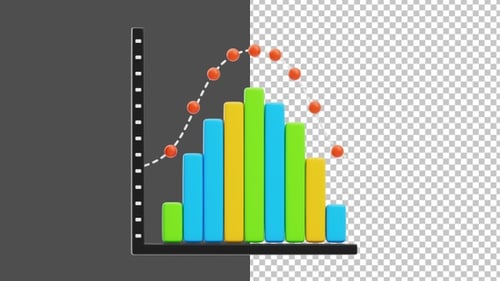 3D Animation of Histogram | Alpha Channel