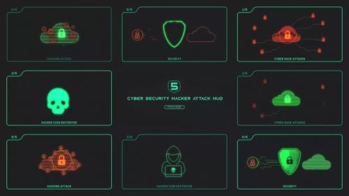 Cyber Security Hacker Attack Hud