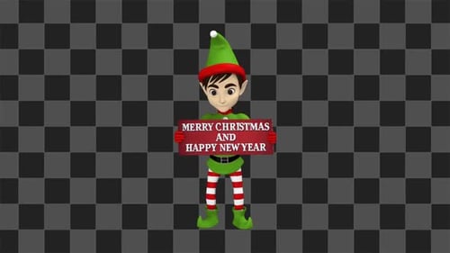 Elf Merry Christmas Happy New Year