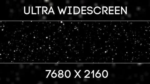 8k UltraWide Floating Bokeh Particles 3