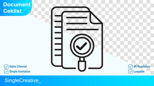 Document Ceklist Icon Animation