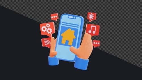 3D-App für Smart-Home-Lösungen, 4K-Animation