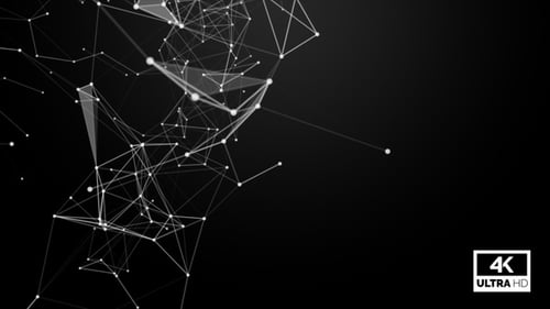 Abstract Geometric Plexus Network Loop Background