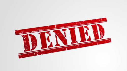 Denied Stamp