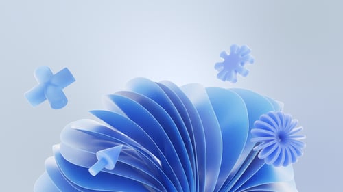 Smooth Flowing Shapes With 3 D Geometric Objects Clean Motion Design Backdrop