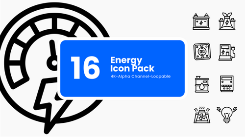 Energy Line Icon Animation Pack
