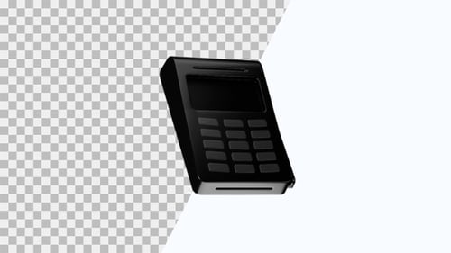 3D Animation Icon of Card Payment | Alpha Channel