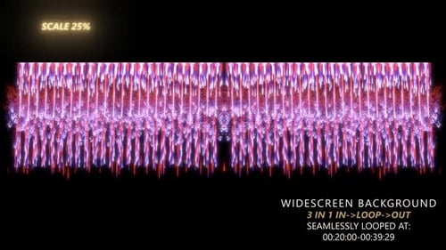 Abstract Neon Vertical Particles Line Background Loop