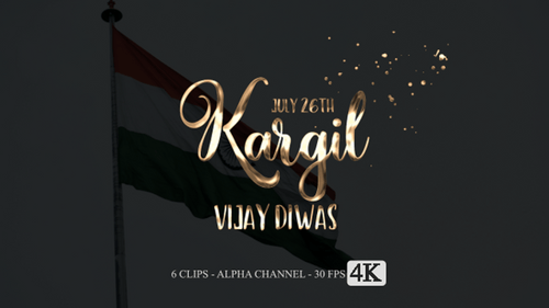 Texte d'animation de Kargil Vijay Diwas