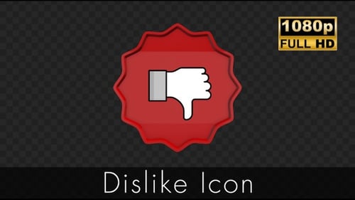 Animated Red Thumbs Down Reaction Icon