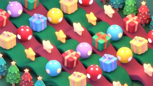 Cadeaux de Noël roulants