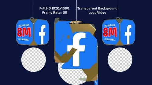3D Social Media Follower Count Reveal Logo Animation
